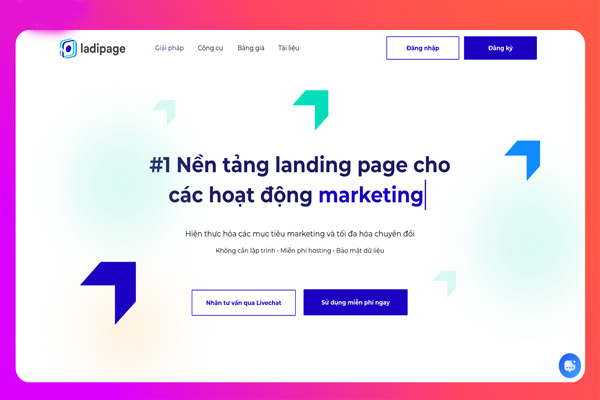 Section nội dung chi tiết Landing Page