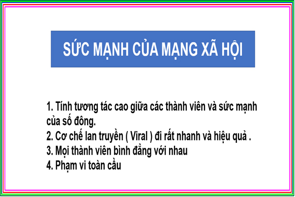 Sức mạnh lan truyên facebook trên internet