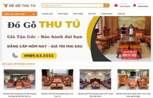 Thiết kế web bán đồ gỗ