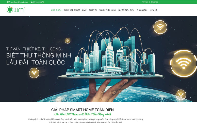 Thiết kế website biệt thự thông minh lâu đài toàn quốc