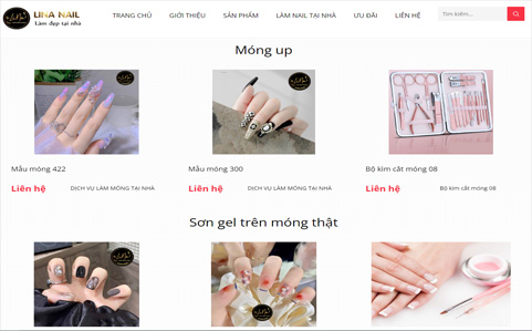 Thiết kế website lina nail