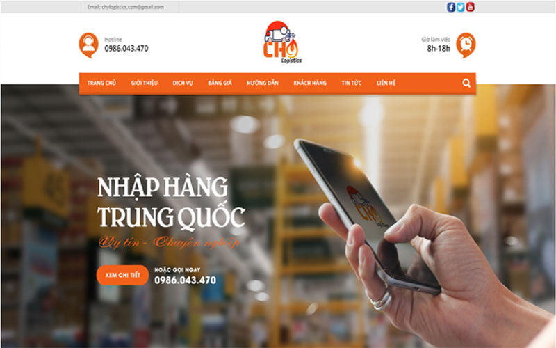 Thiết kế website nhập hàng Trung Quốc