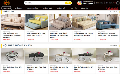 Thiết Kế Website Sofa