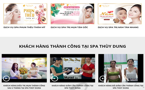 Thiết Kế Website Spa Thẩm Mỹ