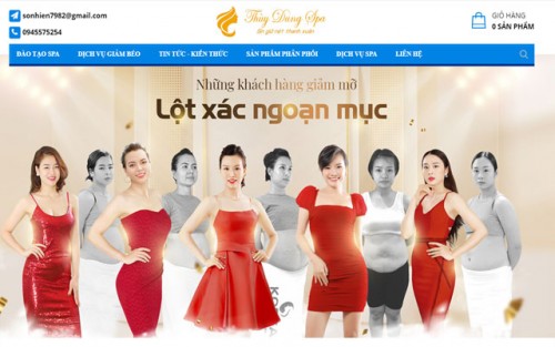 Thiết Kế Website Spa Thẩm Mỹ